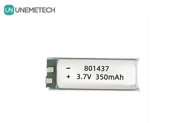 801437 3A Yüksek Hızlı Polimer Pil 3.7v 350mah IoT Elektronik Cihazlar için Lipo Pil
