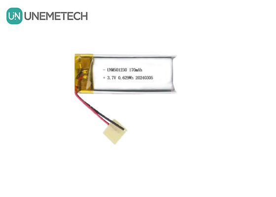 Kablosuz kulaklık için şarj edilebilir Lityum Polimer Pil 501230 3.7V 170mAh Li-Polimer Pil