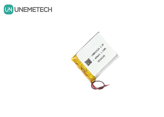 Özel 3.8V 400mAh Yüksek Voltajlı Lityum İyon Pil Paketi 622526 Akıllı Saatler İçin
