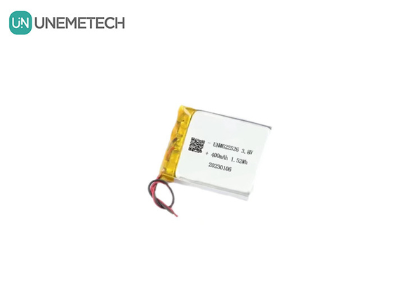 Özel 3.8V 400mAh Yüksek Voltajlı Lityum İyon Pil Paketi 622526 Akıllı Saatler İçin
