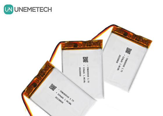 3.7V 530mAh Özel Lityum Polimer Pil 403040 UL1642 Uzun Döngü Ömrü ile
