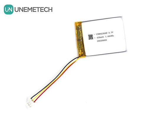 3.7V 450mAh Şarj edilebilir Lityum İyon Polimer Pil 423040 3C Dijital Ürünler için