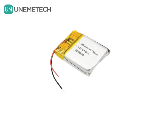 3.8V 441718 Yüksek Voltajlı Polimer Lityum İyon Pil 110mAh Tıbbi Bilezik için