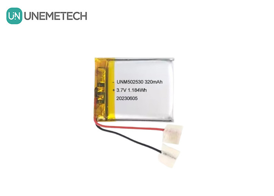 502530 giyilebilir ürünler için 3.7V 320mAh şarj edilebilir polimer lityum pil