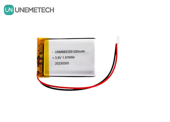 CE 4.35V Yüksek Voltajlı Lityum Pil 682329 520mAh 3.8V Li-Ion Şarj Edilebilir Pil