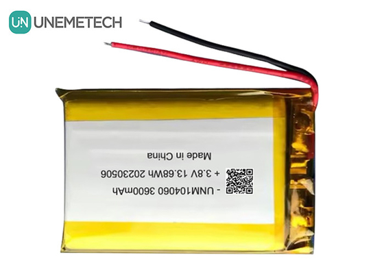 UNEMETECH 4.35V Yüksek Voltajlı Lipo Pil 104060 3.8V 3600mAh Lityum İyonlı Polimer Pil