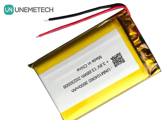 UNEMETECH 4.35V Yüksek Voltajlı Lipo Pil 104060 3.8V 3600mAh Lityum İyonlı Polimer Pil