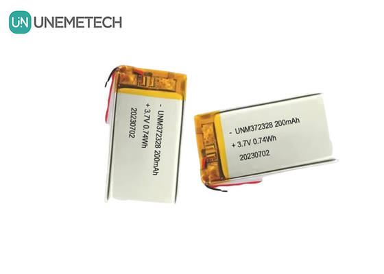 3.7V Lipo Şarj Pil 372328 3.7V 200mAh Elektronik Ürünler için Li-ion Polimer Pil