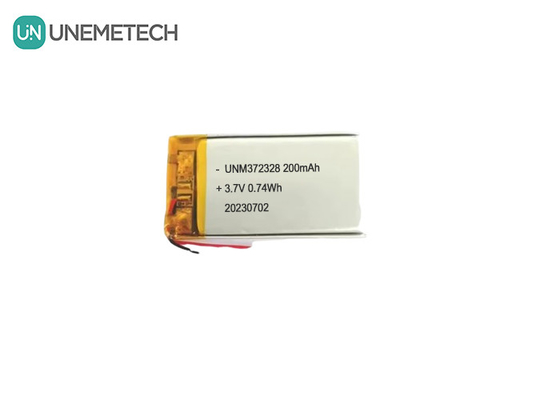 3.7V Lipo Şarj Pil 372328 3.7V 200mAh Elektronik Ürünler için Li-ion Polimer Pil