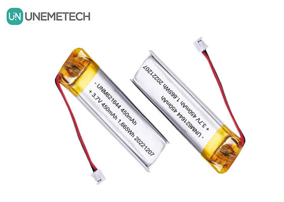 UNEMETECH 3.7V 450mAh Elektronik Kalem için özel Lipo Şarj Pil 621644