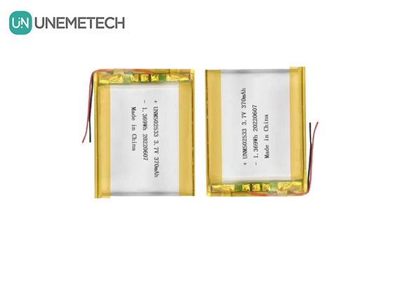 502533 3.7V 370mAh Telefon Saati için Şarj edilebilir Li-Polimer Pil