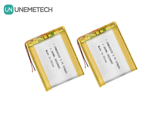502533 3.7V 370mAh Telefon Saati için Şarj edilebilir Li-Polimer Pil