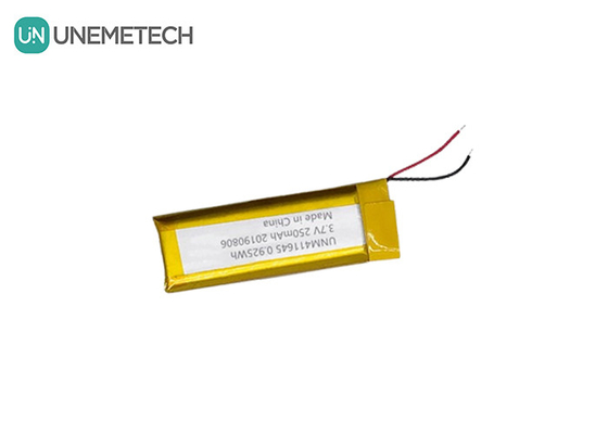 3.7V 250mAh Li-polimer pil 411645 / POS makinesi için LiPo şarj edilebilir pil paketi