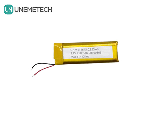 3.7V 250mAh Li-polimer pil 411645 / POS makinesi için LiPo şarj edilebilir pil paketi