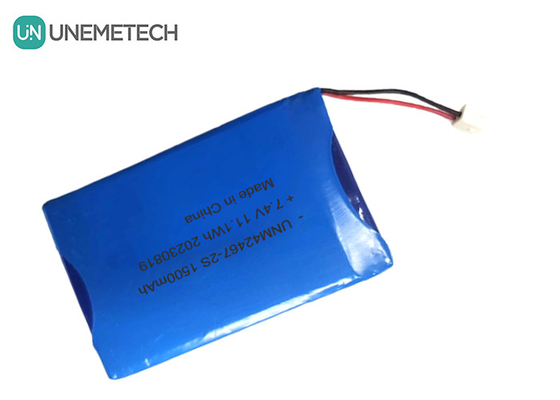 2 hücreli Li-polimer pil 7.4V 1500mAh 2S Li-polimer pil paketi 424567 güzellik cihazları için