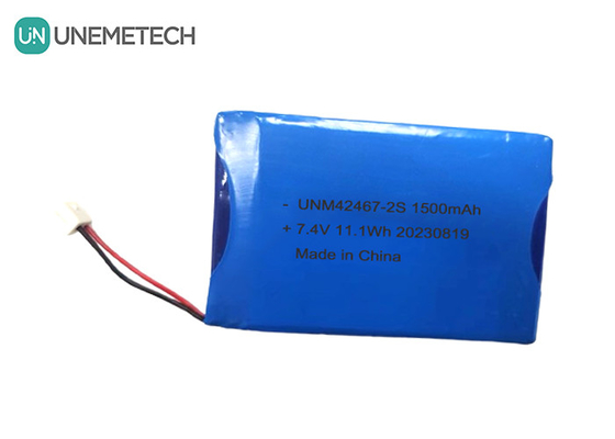 2 hücreli Li-polimer pil 7.4V 1500mAh 2S Li-polimer pil paketi 424567 güzellik cihazları için