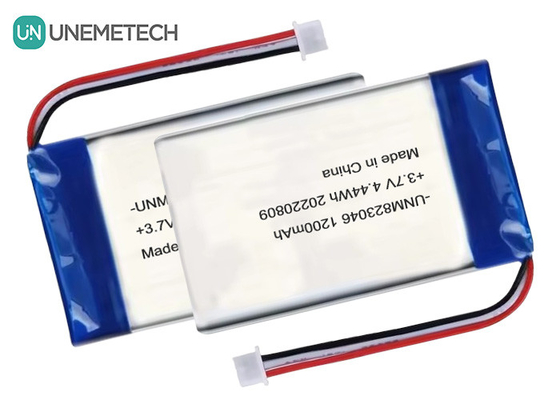 Yeniden şarj edilebilir Lityum Polimer Pil 3.7 V 1200mah 4.44 Wh 823046 Poşet Polimer Pil