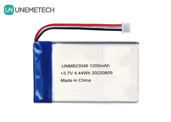 Yeniden şarj edilebilir Lityum Polimer Pil 3.7 V 1200mah 4.44 Wh 823046 Poşet Polimer Pil