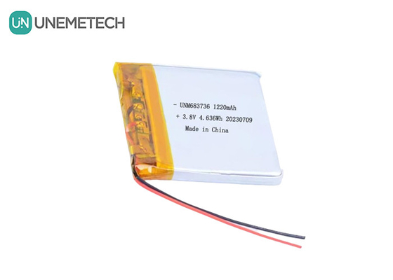 OEM 4.35V Yüksek Voltajlı Lityum Polimer Piller 1220mAh 683736 Uzun Döngü Hayatı