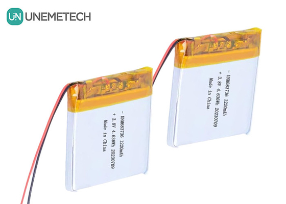 OEM 4.35V Yüksek Voltajlı Lityum Polimer Piller 1220mAh 683736 Uzun Döngü Hayatı