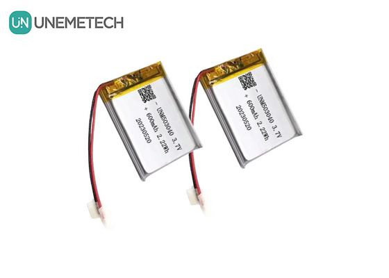 Lityum iyonlu şarj edilebilir pil 503040 3.7V Lipo pil 600mAh Alarm sistemi için koruma kartı ile