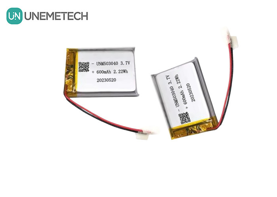 Lityum iyonlu şarj edilebilir pil 503040 3.7V Lipo pil 600mAh Alarm sistemi için koruma kartı ile