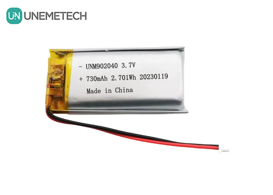 UL1642 Sertifikaları Mobil Cihaz için Şarj edilebilir Lipo Pil 902040 3.7V 730mAh
