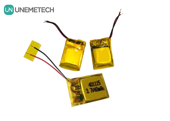 UNEMETECH 401115 Şarj edilebilir polimer lityum pil / 3.7V 40mAh kulaklık pil