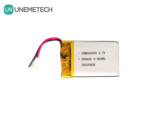 Şarj edilebilir Lipo Pilleri 502030 / 3.7V 260mAh Küçük Özel Lityum Polimer Pil