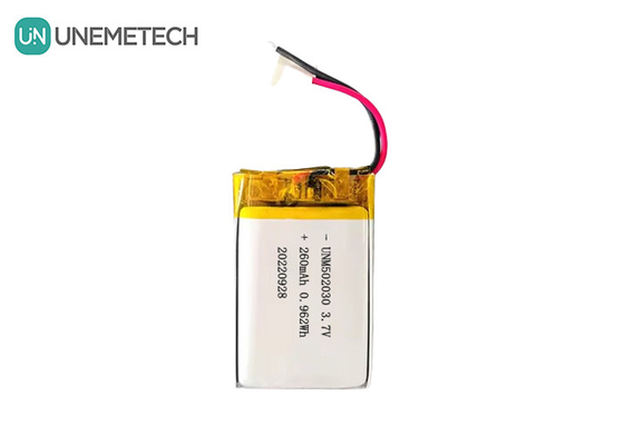 Şarj edilebilir Lipo Pilleri 502030 / 3.7V 260mAh Küçük Özel Lityum Polimer Pil