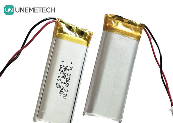 Özel Şarj edilebilir Polimer Lityum Pil 802050 3.7V 800mAh Li Poly Pil