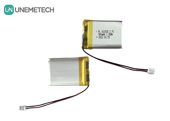 Uzun Döngü Ömürü 3.7V 500mAh Dijital Ürünler için Şarj edilebilir Li Polimer Pil 602535