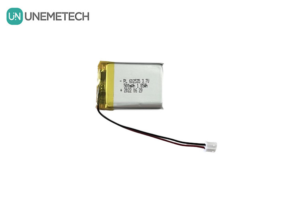 Uzun Döngü Ömürü 3.7V 500mAh Dijital Ürünler için Şarj edilebilir Li Polimer Pil 602535