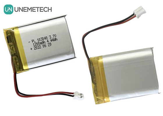 1200mAh Şarj edilebilir Li-ion Polimer 3.7V Batarya 103040 Tüketici Elektronikleri için