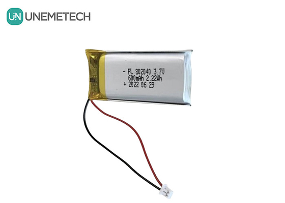 3.7V 600mAh Şarj edilebilir Li Polimer Pil 802040 Elektronik Ürünler için