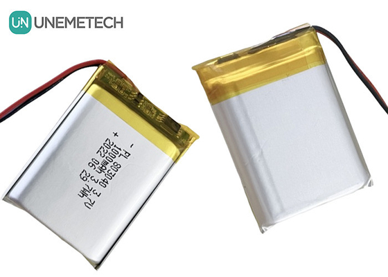 3.7V Lityum Polimer Pil 803040 Kozmetik Enstrüman için 1000mAh Poly Lityum Pil