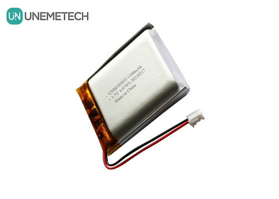 UNEMETECH 3.7V 1100mAh Lityum Polimer Pil / Uzun Döngü Hayatı Şarj Edilebilir Lipo Pil 103035
