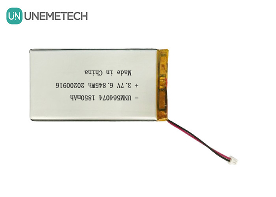 3.7V yeniden şarj edilebilir lityum iyon polimer bataryası 1850mAh 564074 tıbbi güzellik ekipmanları için