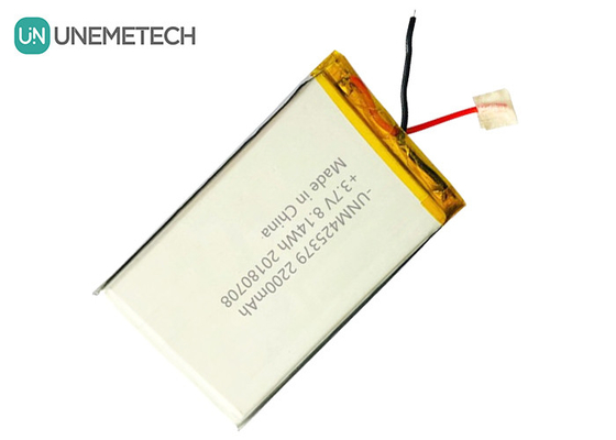 Güç Bankası Pil Özel Lityum Polimer Pil 425379 3.7V 2200mAh 3M yapıştırıcı bantla