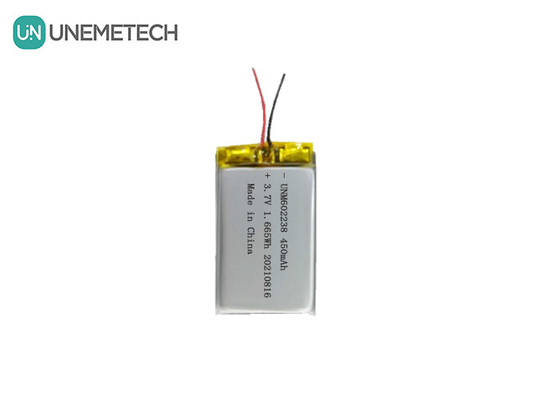 4.2V Şarj edilebilir Lityum Polimer Pil 602238 3.7V 450mAh