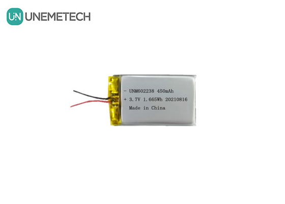 4.2V Şarj edilebilir Lityum Polimer Pil 602238 3.7V 450mAh