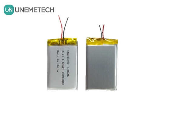 4.2V Şarj edilebilir Lityum Polimer Pil 602238 3.7V 450mAh