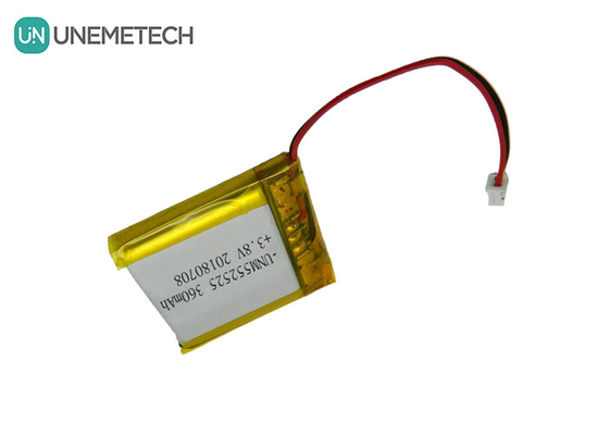 4.35V 360mAh Polimer Yüksek Voltajlı Lityum İyon Pil 552525 3.8V Taşınabilir Cihazlar İçin