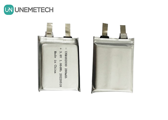 3.8V 280mAh Lipo Bataryası 482030 4.35V Yüksek Voltajlı Li-ion Polimer Bataryası