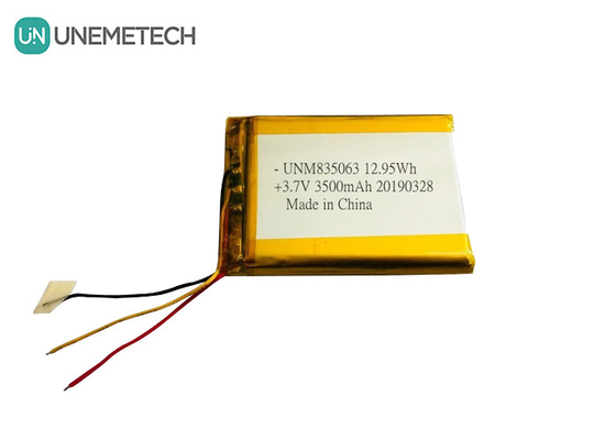 3.7V 3500mAh Özel Büyük Lityum Polimer Pil 835063 Tıbbi Güzellik Ekipmanı için