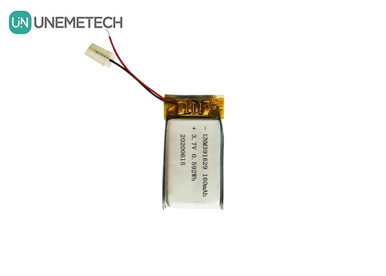 391629 Akıllı giyilebilir ürünler için 3.7V 160mAh Lityum Polimer Pil