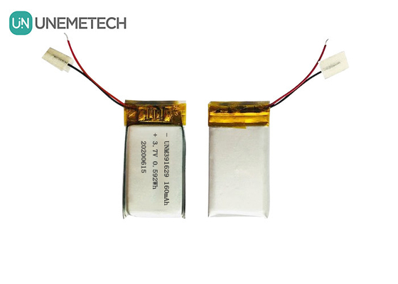 391629 Akıllı giyilebilir ürünler için 3.7V 160mAh Lityum Polimer Pil