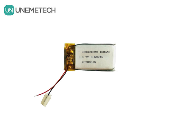 391629 Akıllı giyilebilir ürünler için 3.7V 160mAh Lityum Polimer Pil