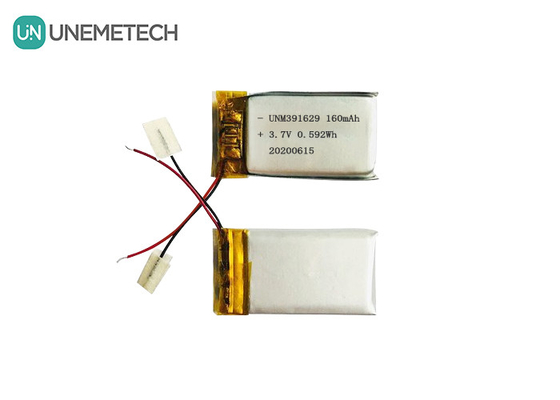 391629 Akıllı giyilebilir ürünler için 3.7V 160mAh Lityum Polimer Pil