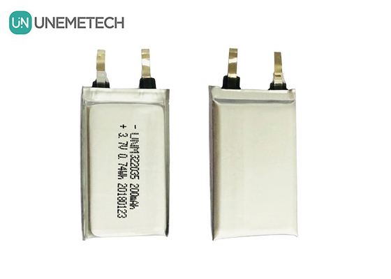 Kablosuz kulaklıklar için şarj edilebilir özel Li polimer pil 322035 3.7V 200mAh